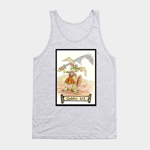 MTG Goblin Token w/Sword Tank Top by Reel Fun Studios